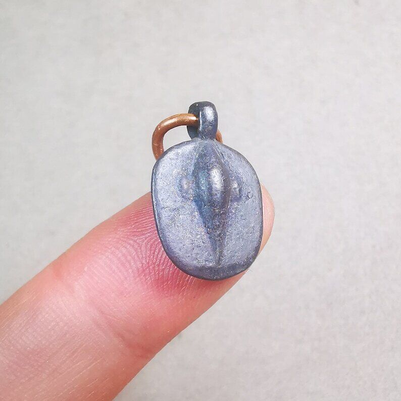 Mala Pendant,Shankha Conch Amulet for Prayer Beads, Bag Hanging, 0.84"