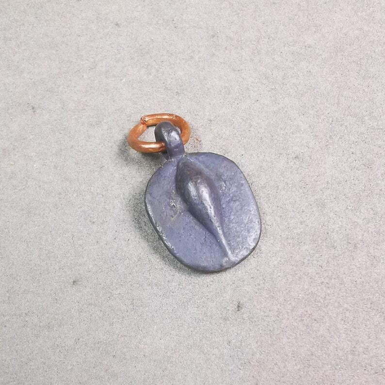 Mala Pendant,Shankha Conch Amulet for Prayer Beads, Bag Hanging, 0.84"