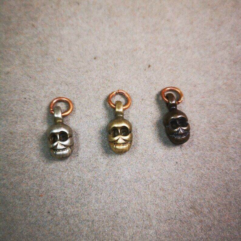 Mala Pendant,Skull Citipati Amulet for Prayer Beads - Gandhanra-ART