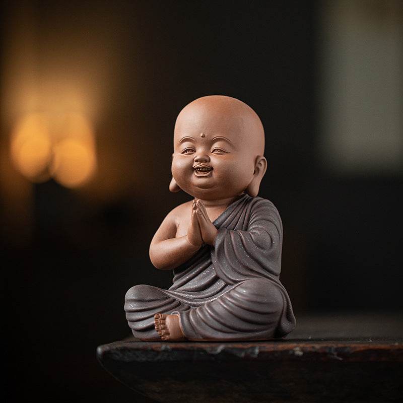 Purple Sand Meditation Buddha Statue - Gandhanra-ART