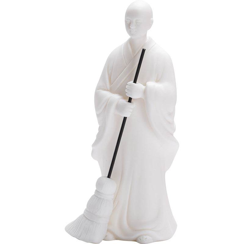 Sweeping Monk Buddha Statue - Gandhanra-ART
