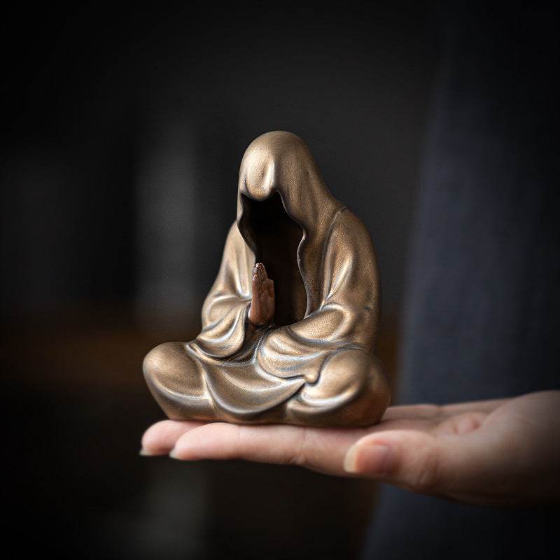 Purple Sand Meditation Buddha Statue - Gandhanra-ART