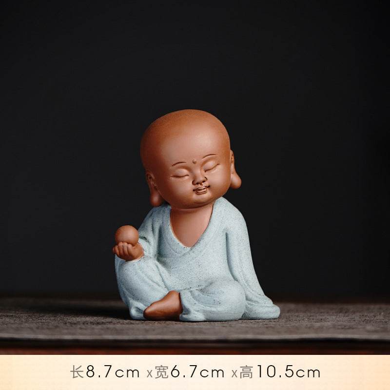 Purple Sand Shakyamuni,Avalokiteshvara,Ksitigarba Buddha Statues - Tibetan Buddhist statue, size reference