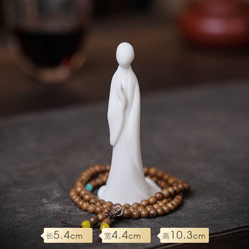 White Porcelain Buddha Statues - Gandhanra-ART