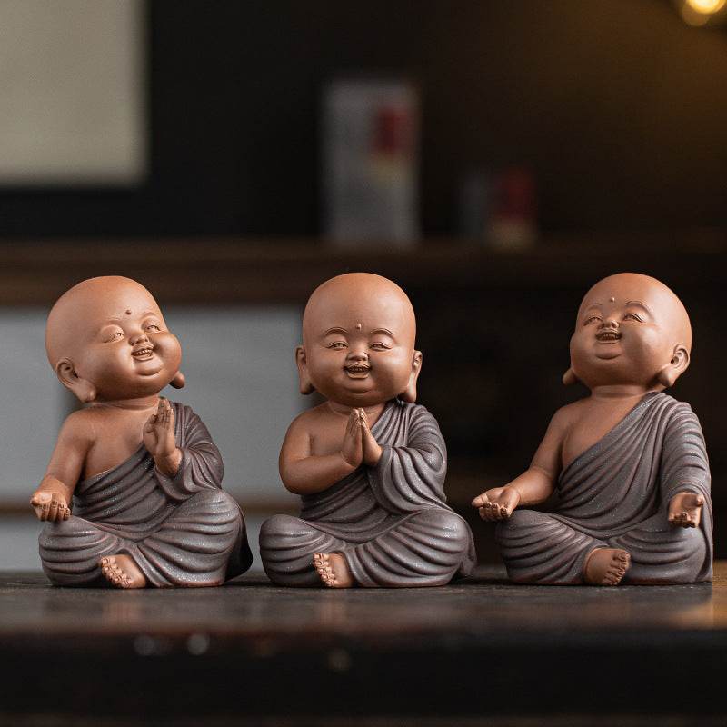 Purple Sand Meditation Buddha Statue - Gandhanra-ART