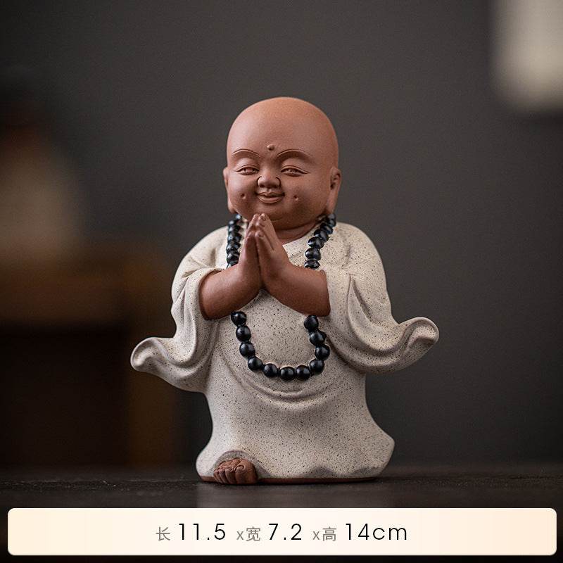 Purple Sand Buddha Statue - Tibetan Buddhist statue, size reference