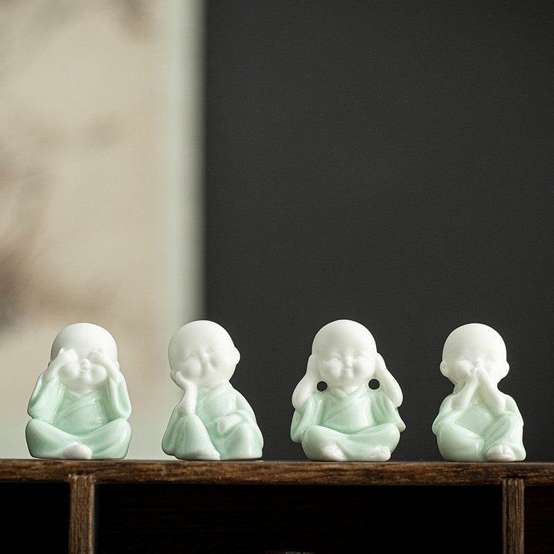 Ceramic Meditation Buddha Statue - Gandhanra-ART