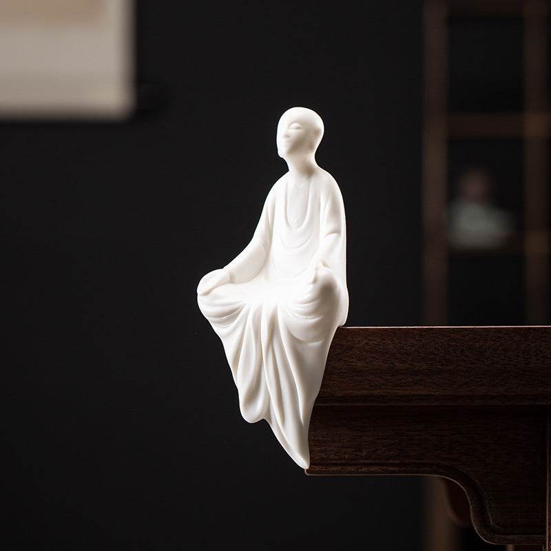 White Porcelain Buddha Statue - Gandhanra-ART