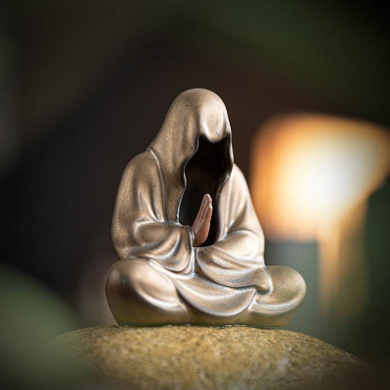 Purple Sand Meditation Buddha Statue - Gandhanra-ART