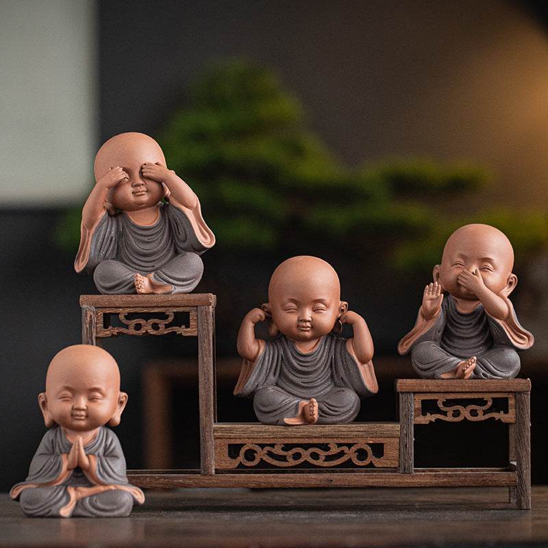 Purple Sand Meditation Buddha Statues - Gandhanra-ART