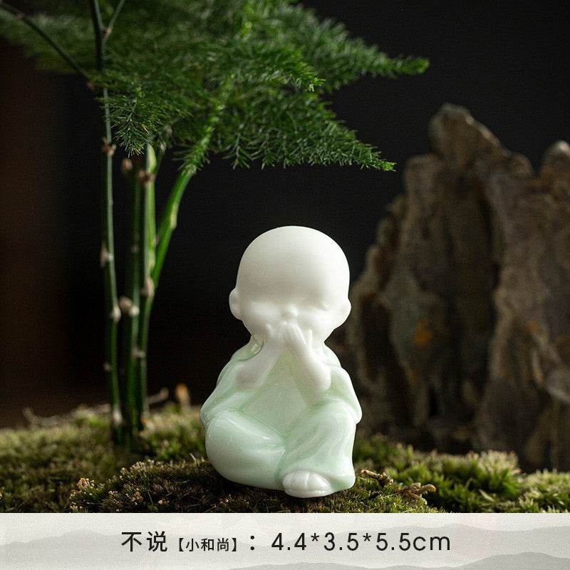 Ceramic Meditation Buddha Statue - Gandhanra-ART