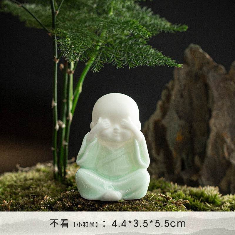 Ceramic Meditation Buddha Statue - Gandhanra-ART