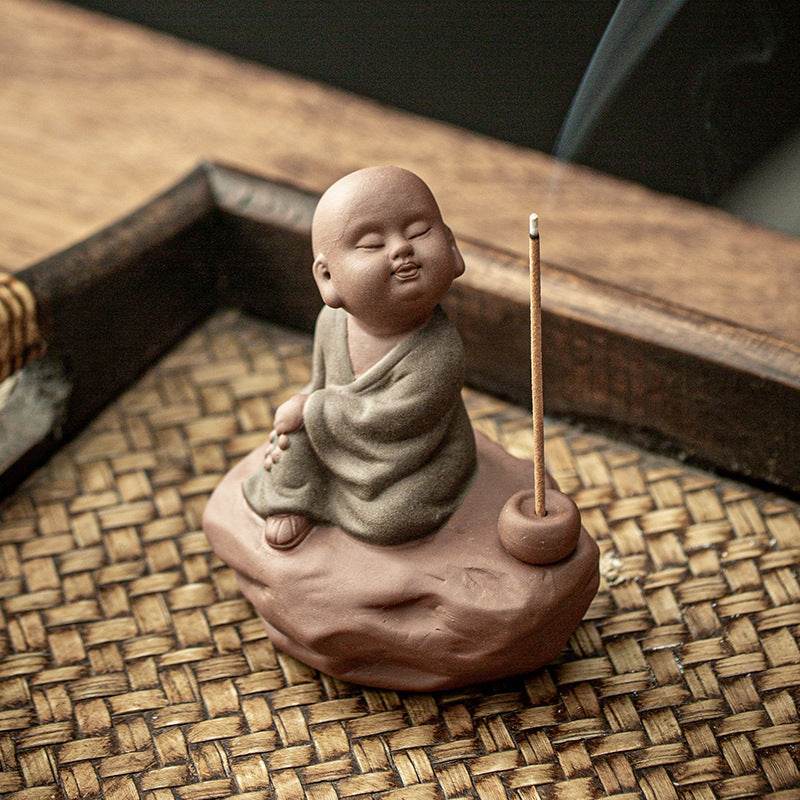 Purple Sand Buddha Statue Incense Holder - Gandhanra-ART