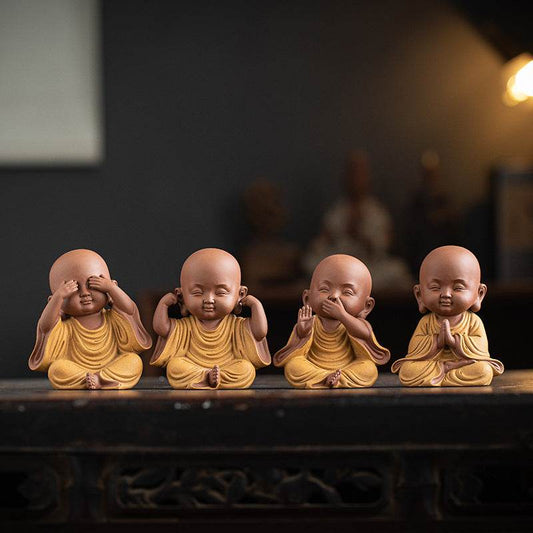 Purple Sand Meditation Buddha Statues - Gandhanra-ART