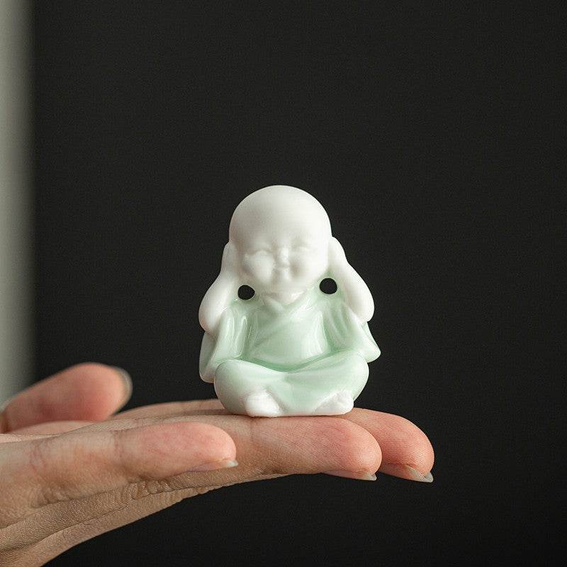 Ceramic Meditation Buddha Statue - Gandhanra-ART