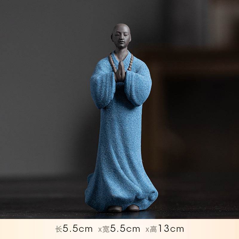 Purple Sand Buddha Statue - Tibetan Buddhist statue, size reference