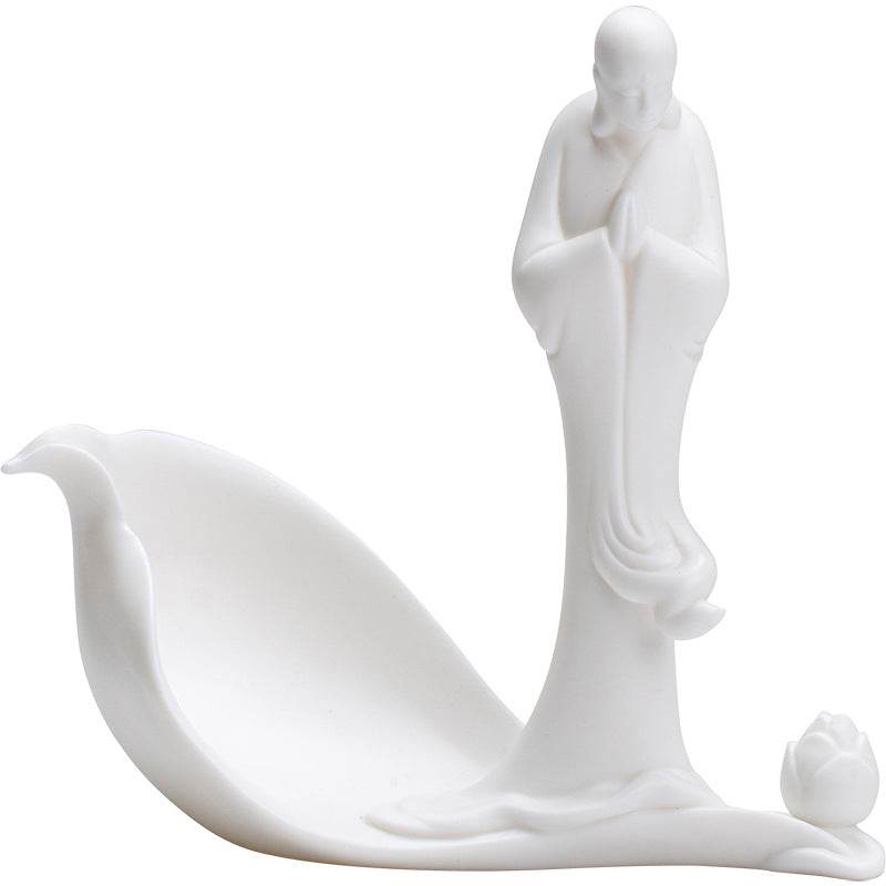 White Porcelain Buddha Statue - Gandhanra-ART