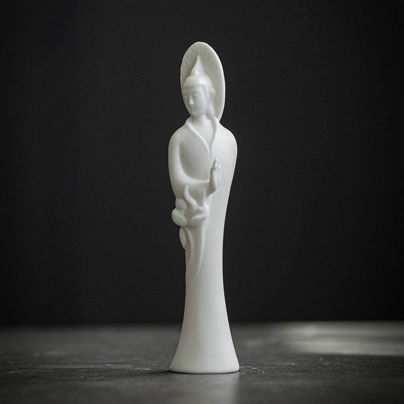 White Porcelain Buddha Statue - Gandhanra-ART