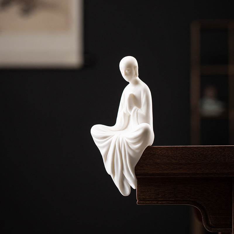 White Porcelain Buddha Statue - Gandhanra-ART