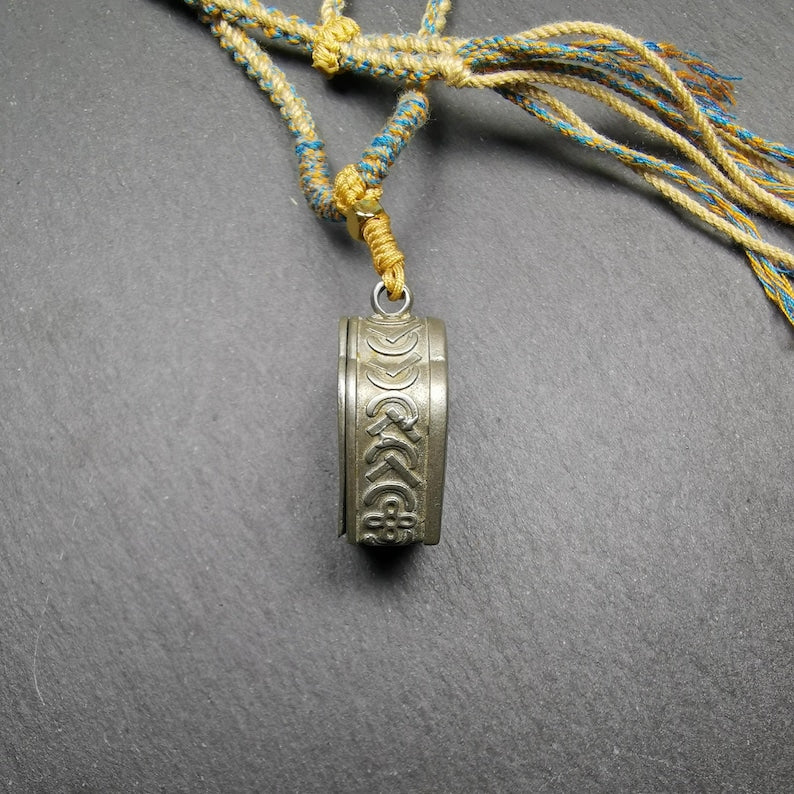 Tibetan Buddhist Gau Box Amulet, Green Tara Ghau Shrine, Altar Pendant