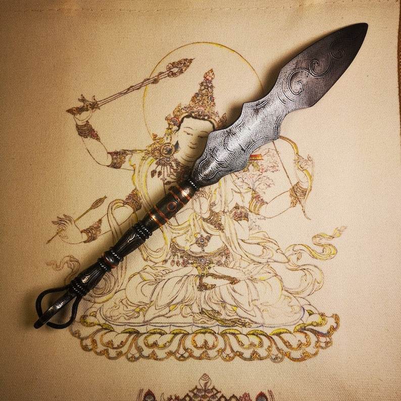 Fire Vajra Sword of Wisdom Buddha Manjushri - Gandhanra-ART