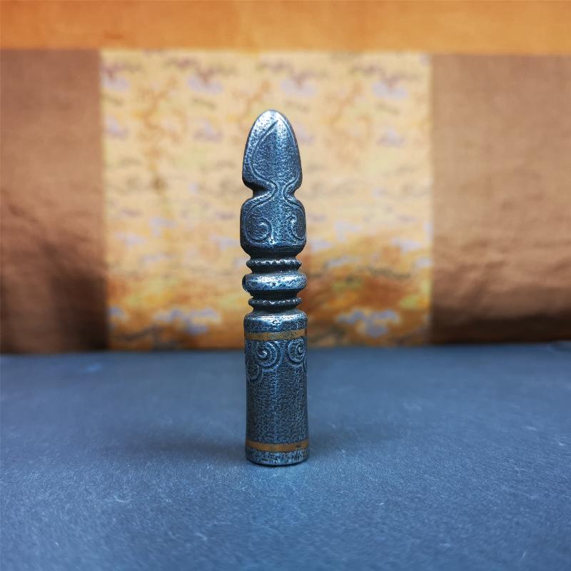 Tibetan Seal Amulet, Shankha(Divine hConch)Symbol of Buddhist, 2.76"