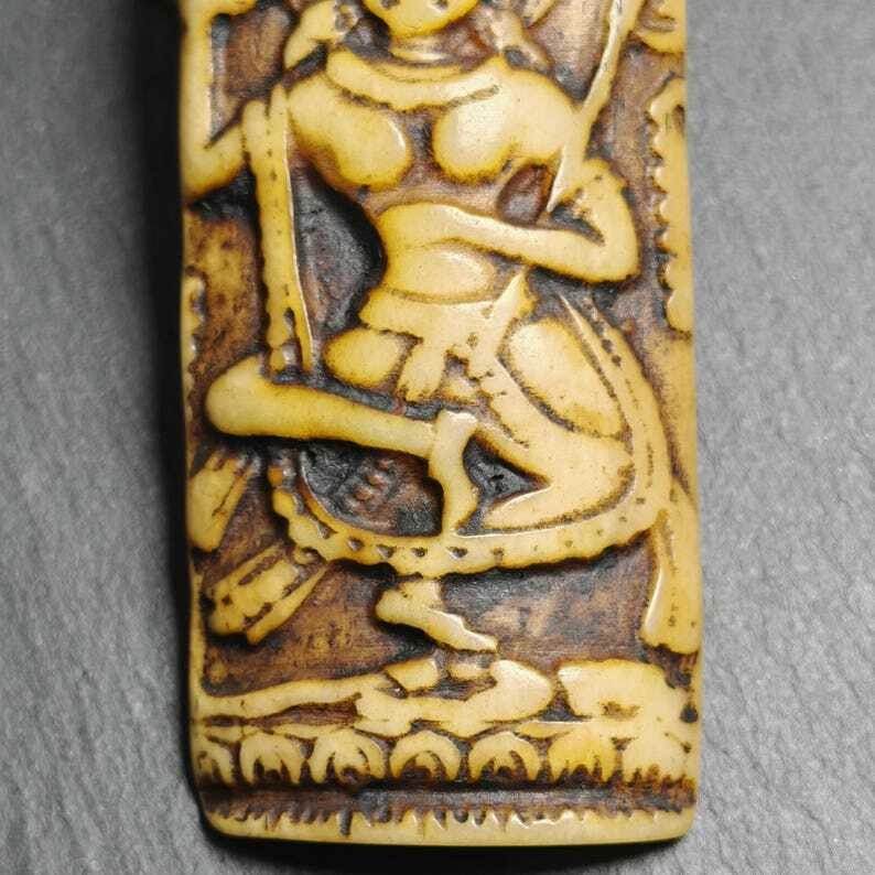 Troma Nagmo Amulet -Black Dakini Female Deity Pendant - Gandhanra-ART