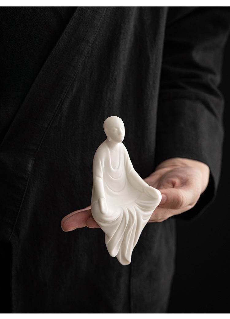 White Porcelain Buddha Statue - Gandhanra-ART