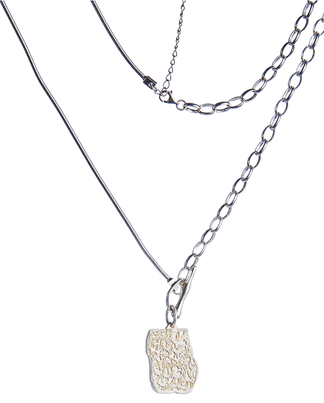 Silver Amulet, Couples Necklace - Gandhanra-ART