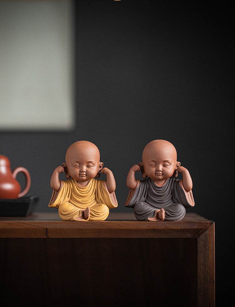 Purple Sand Meditation Buddha Statues - Gandhanra-ART