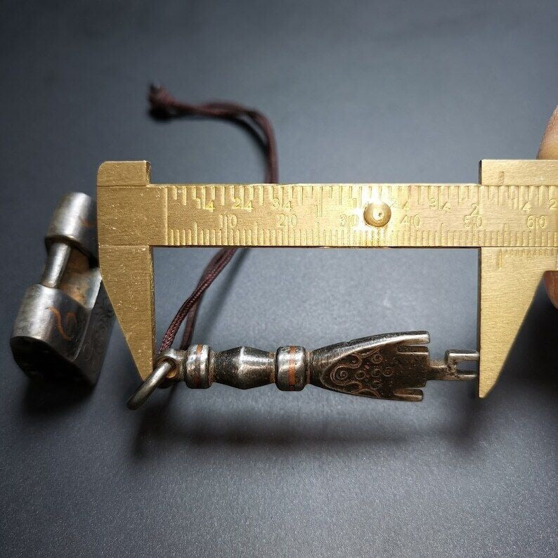 Iron Padlock Amulet, Mini Lock for Home Decor / Suitcase