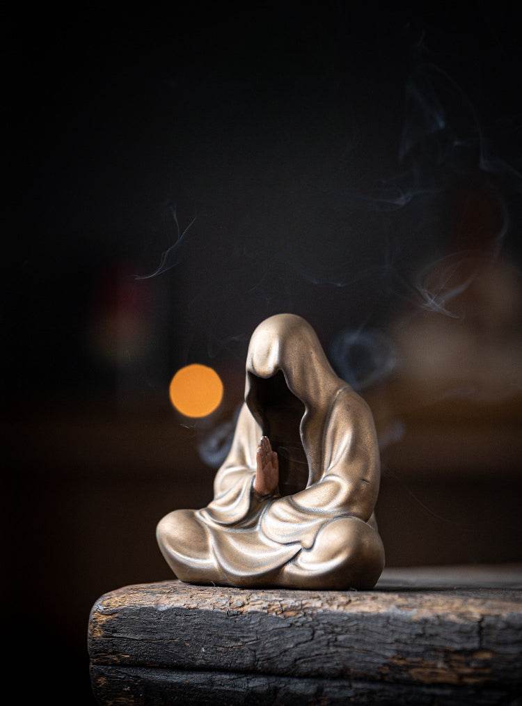 Purple Sand Meditation Buddha Statue - Gandhanra-ART