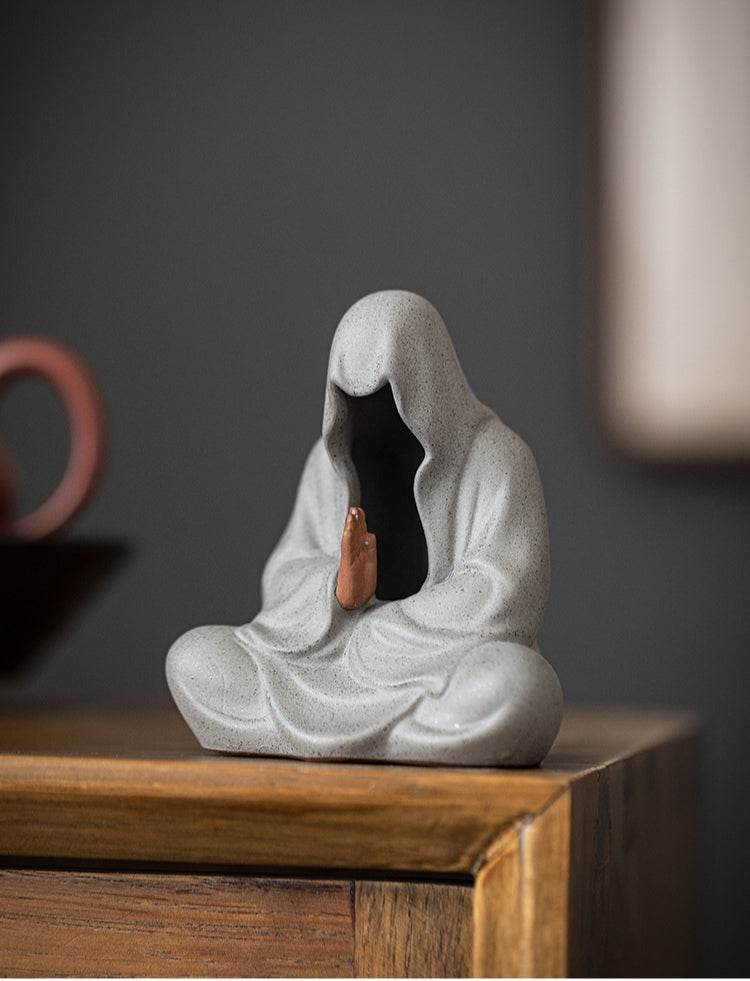 Purple Sand Meditation Buddha Statue - Gandhanra-ART