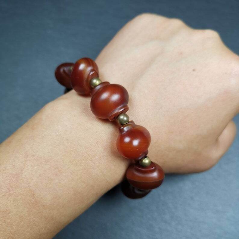 Wrist Mala, Prayer Beads Bracelet - Gandhanra-ART