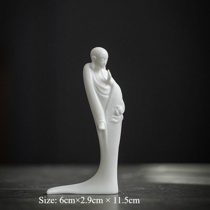 White Porcelain Buddha Statue - Gandhanra-ART