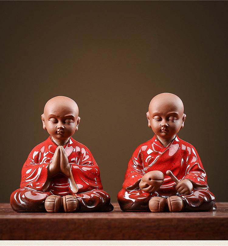 Purple Sand Meditation Buddha Statue - Gandhanra-ART