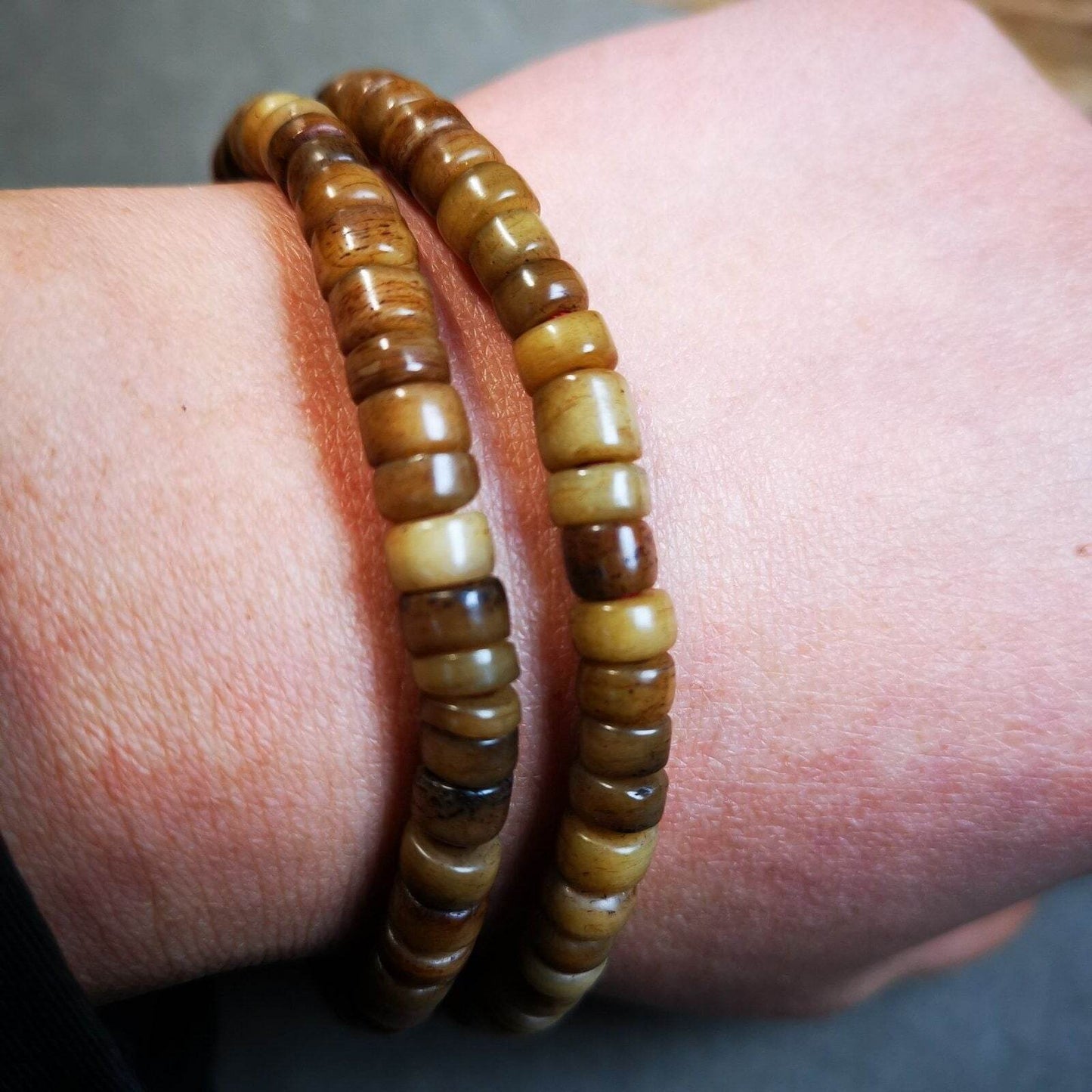 Yak Bone Mala Beads Necklace - Gandhanra-ART