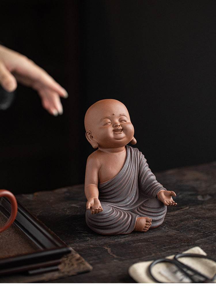 Purple Sand Meditation Buddha Statue - Gandhanra-ART