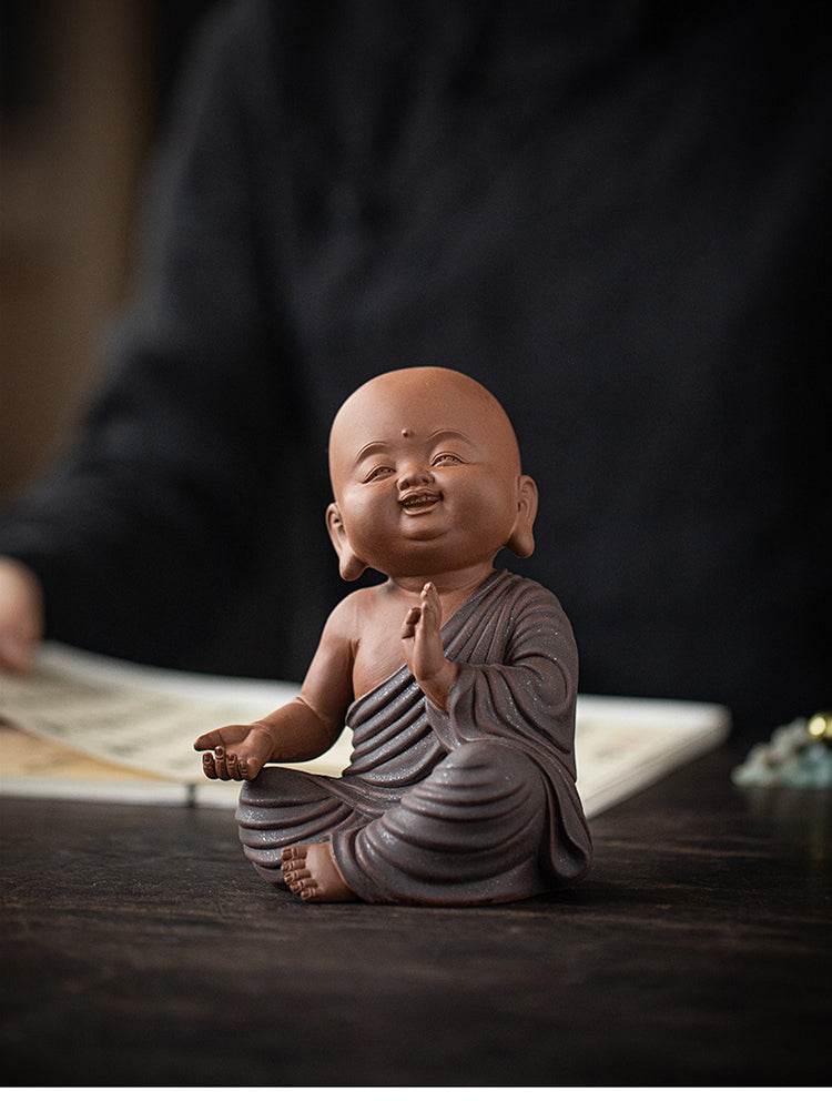 Purple Sand Meditation Buddha Statue - Gandhanra-ART