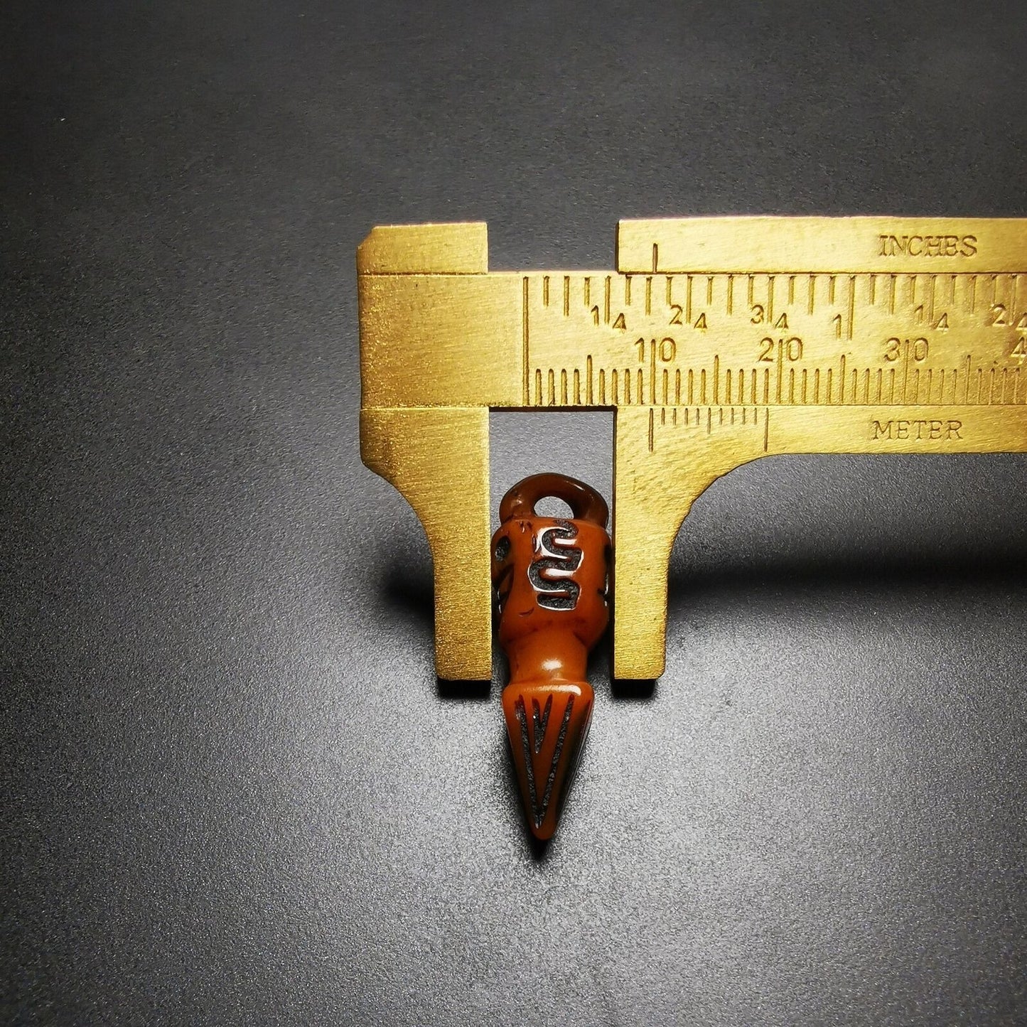 Amulet,Yak Bone Phurba Pendant 1.22"×0.47"