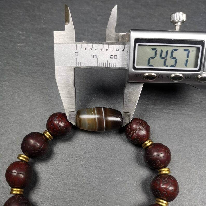 Wrist Mala, Bodhi Seed Beads Bracelet - Gandhanra-ART