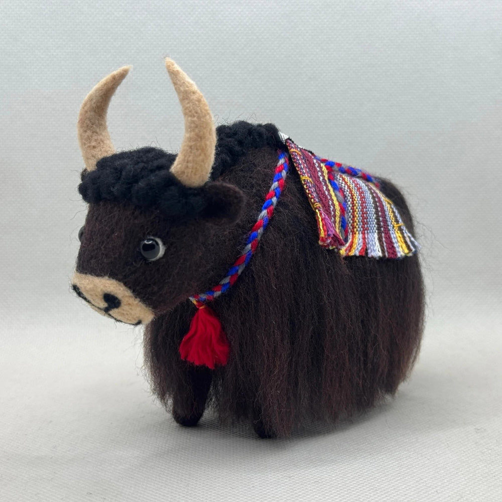Wool Felt Yak Ornaments Gift, 3.54"×2.75" Gandhanra-ART