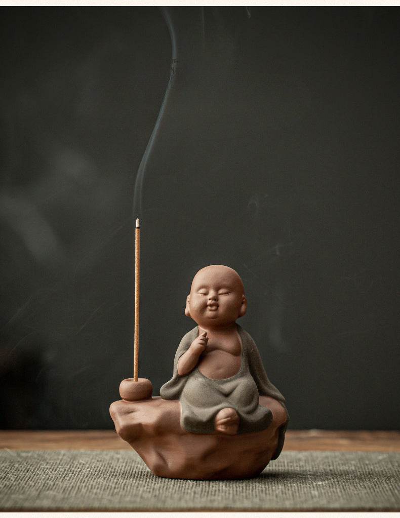 Purple Sand Buddha Statue Incense Holder - Gandhanra-ART