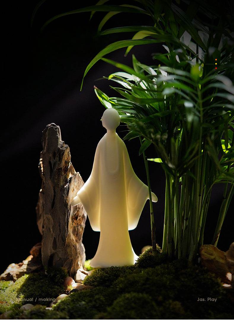 White Porcelain Buddha Statues - Gandhanra-ART