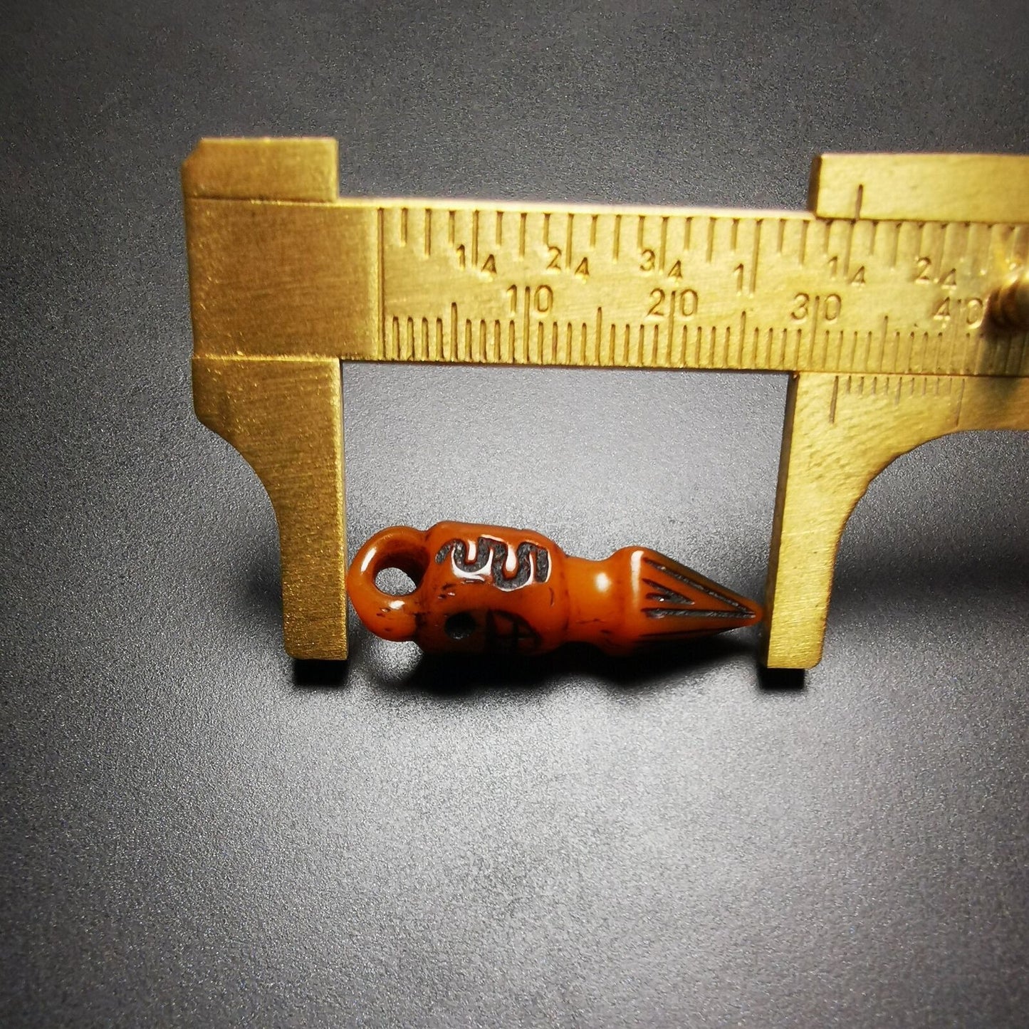 Amulet,Yak Bone Phurba Pendant 1.22"×0.47"