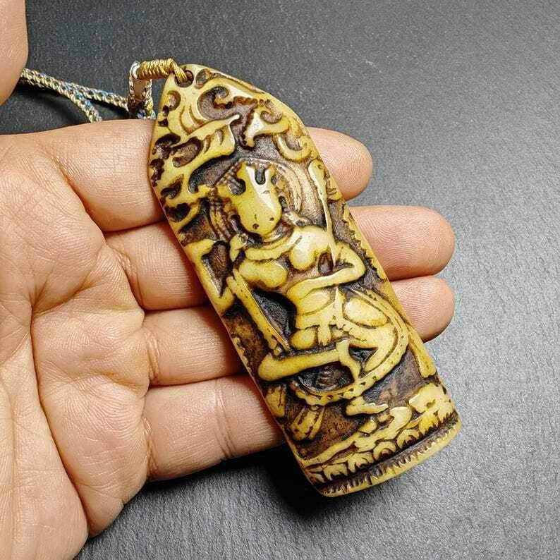 Troma Nagmo Amulet -Black Dakini Female Deity Pendant - Gandhanra-ART