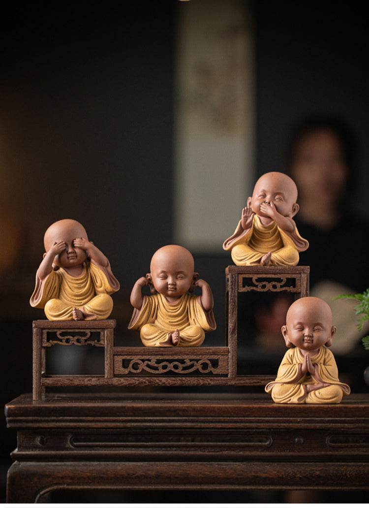 Purple Sand Meditation Buddha Statues - Gandhanra-ART