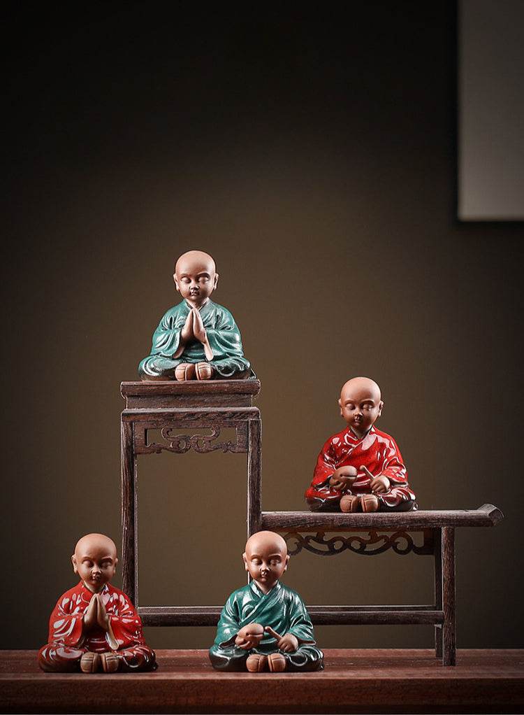 Purple Sand Meditation Buddha Statue - Gandhanra-ART