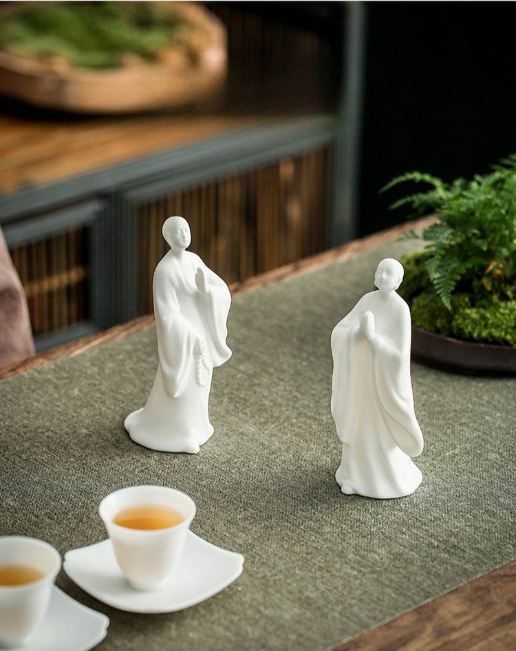 White Porcelain Buddha Statue - Gandhanra-ART