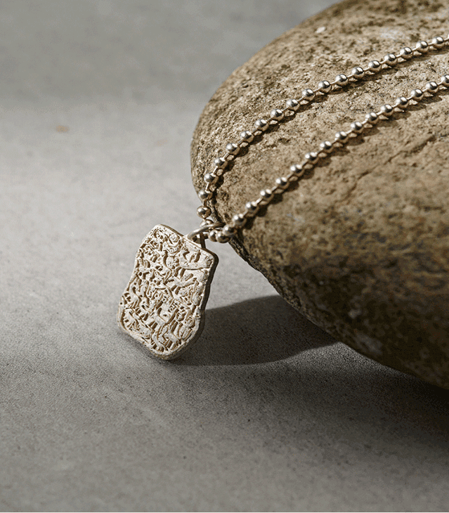 Silver Amulet, Couples Necklace - Gandhanra-ART